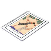  Art Deco Love, The Swing by George Barbier Notitieboek (Linkerzijde)