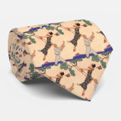  Art Deco Love, The Swing by George Barbier Stropdas (Opgerold)