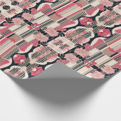 Art Deco Love Wrapping Paper Cadeaupapier (Hoek)