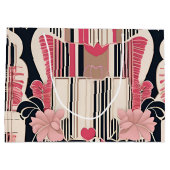 Art Deco Love Wrapping Paper Groot Cadeauzakje (Achterkant)