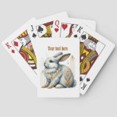 Art Deco lovers customizable bunny Pokerkaarten (Achterkant)