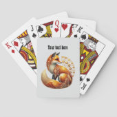 Art Deco lovers customizable Fox Pokerkaarten (Achterkant)