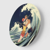  Art Deco Lovers Kiss in The Waves bij Beach Grote Klok (Hoek)