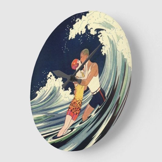  Art Deco Lovers Kiss in The Waves bij Beach Grote Klok (Hoek)