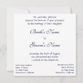  Art Deco, Lovers Kiss op Beach Wedding Kaart (Achterkant)