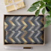 "Art Deco Luxe Design: Goud, Zilver & Blauw Tissuepapier (Geschenk)
