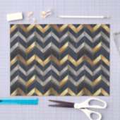 "Art Deco Luxe Design: Goud, Zilver & Blauw Tissuepapier (Craft)