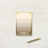 Art Deco Luxe Goud Post-it® Notes (Op bureau)