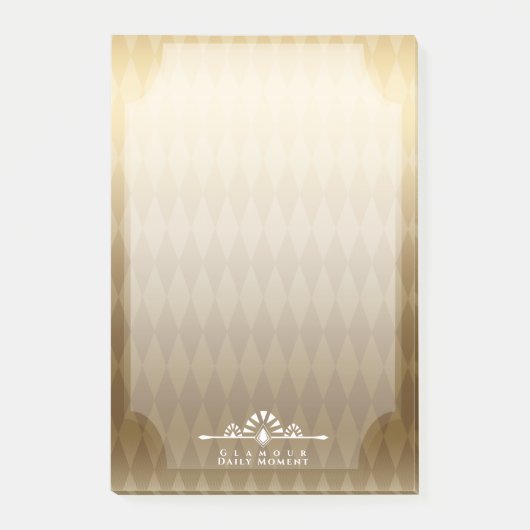 Art Deco Luxe Goud Post-it® Notes (Voorkant)