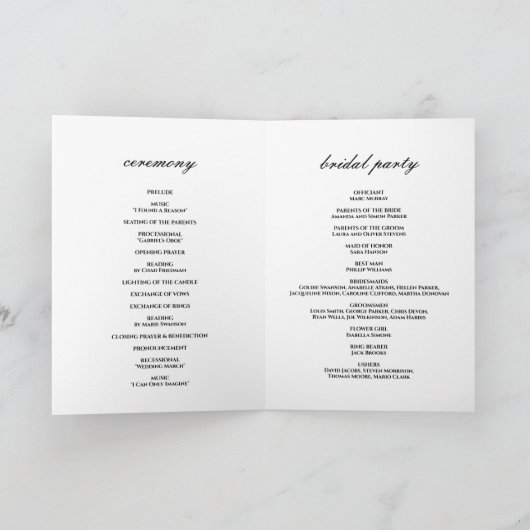 Art deco luxe gouden bruiloft programma (Binnen)