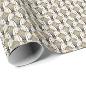 Art Deco, luxe gouden motief Cadeaupapier (Rol Hoek)