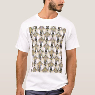 Art Deco, luxe gouden motief T-shirt