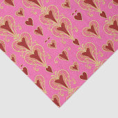 Art Deco Luxe Harten Tissue Papier (Detail)