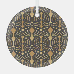 Art Deco Luxe:  Japans Elegance Glas Ornament