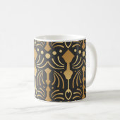 Art Deco Luxe: Japans Elegance Koffiemok (Voorkant rechts)