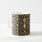 Art Deco Luxe: Japans Elegance Koffiemok (Voorkant links)
