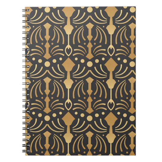 Art Deco Luxe: Japans Elegance Notitieboek (Voorkant)