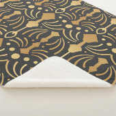 Art Deco Luxe: Japans Elegance Sherpa Deken (3/4)