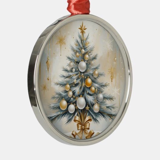 Art Deco Luxe Kerst Gouden Ornamenten Bogen (Rechts)