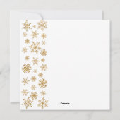 Art Deco Luxe Kerst Gouden Ornamenten Bogen Feestdagenkaart (Achterkant)