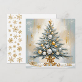 Art Deco Luxe Kerst Gouden Ornamenten Bogen Feestdagenkaart