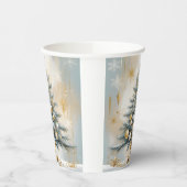 Art Deco Luxe Kerst Gouden Ornamenten Bogen Papieren Bekers (Links)