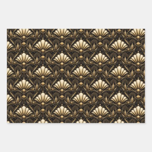 Art Deco Luxe Wrapping Paper Set (Voorkant 2)