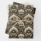 Art Deco Luxe Wrapping Paper Set (In situ)