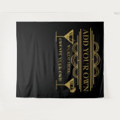 Art deco MAak JE EIGEN foto booth achtergrond Wandkleed (Voorkant (horizontaal))