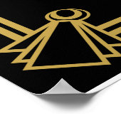 Art Deco Maak je eigen poster partij/trouwafdruk (Hoek)