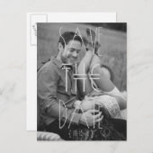 Art Deco | Madern Bohemian | De datum opslaan Aankondigingskaart (Voorkant / Achterkant)