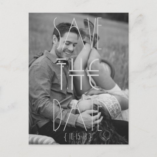 Art Deco | Madern Bohemian | De datum opslaan Aankondigingskaart (Voorkant)