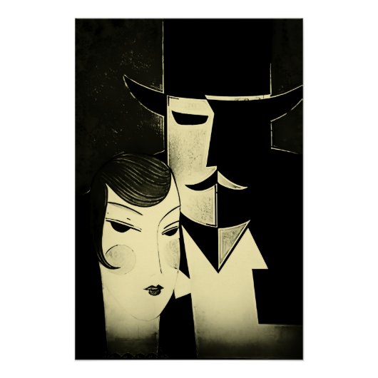 Art deco magazine cover perfect poster (Voorkant)