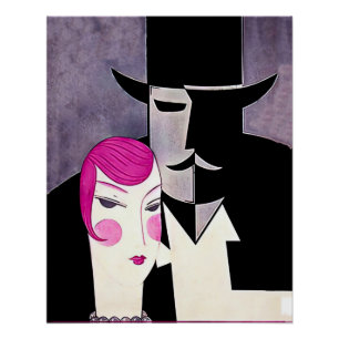 Art deco magazine cover perfect poster