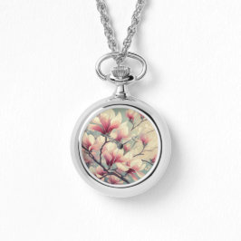 Art Deco Magnolia Bloesem eWatch Horloge