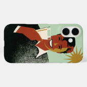 Art Deco Man, koude Drinken in de zomer Case-Mate iPhone Case (Achterkant (horizontaal))