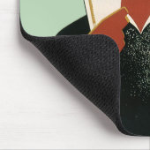 Art Deco Man, koude Drinken in de zomer Muismat (Hoek)