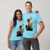 Art Deco Man, koude Drinken in de zomer T-shirt (Unisex)
