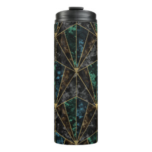 Art Deco Marmer: Malachiet Luxe Thermosbeker
