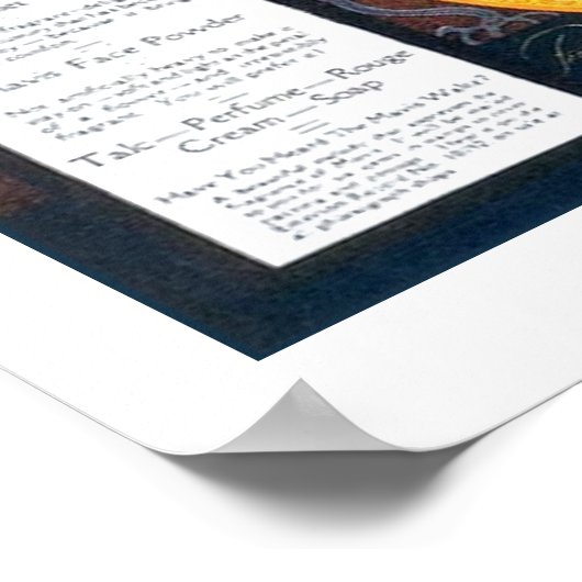  Art Deco Mavis Perfume 1920 Adverteren Poster (Hoek)