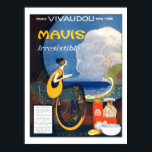 Art Deco Mavis Perfume 1920 Adverteren Poster<br><div class="desc">Reproductie van een Fred L. Packer Mavis Perfume-advertentie van augustus 1920. De advertentie luidt "Mavis. Onweerstaanbaar! Mavis Toilet Water Verfrissing - geurig - heerlijk! Een zomerluxe die een noodzaak is geworden - omdat ze ongewoon comfort biedt. Mavis Face Powder. Noch kunstmatig zwaar om het op te houden - zacht en...</div>