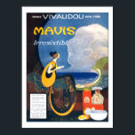 Art Deco Mavis Perfume 1920 Adverteren Poster<br><div class="desc">Reproductie van een Fred L. Packer Mavis Perfume-advertentie van augustus 1920. De advertentie luidt "Mavis. Onweerstaanbaar! Mavis Toilet Water Verfrissing - geurig - heerlijk! Een zomerluxe die een noodzaak is geworden - omdat ze ongewoon comfort biedt. Mavis Face Powder. Noch kunstmatig zwaar om het op te houden - zacht en...</div>