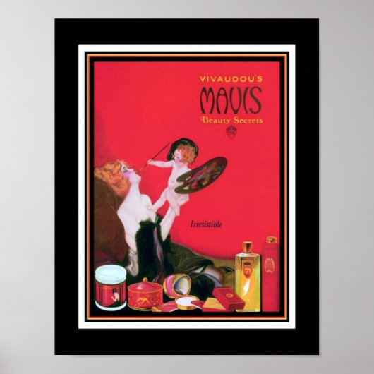 Art Deco Mavis Perfume Ad 1920 Poster (Voorkant)