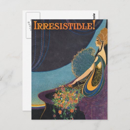 Art Deco Mavis Perfume Advertisement Briefkaart (Voorkant / Achterkant)