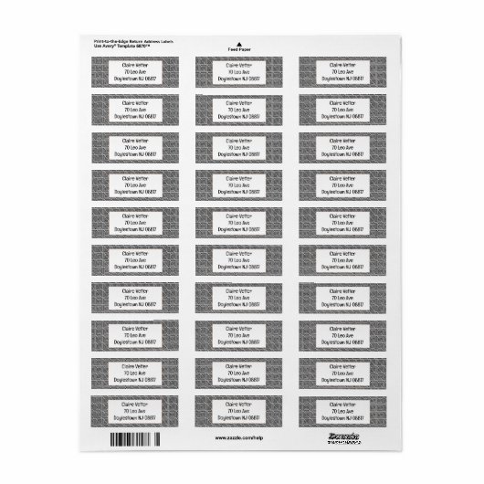 Art Deco Mazes Etiket (Full Sheet)