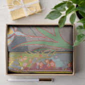 Art Deco Meisje Bloemen Decoupage Tissuepapier (Geschenk)