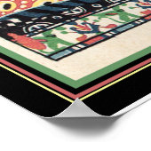 Art Deco "Meisje met spiegel" Afdrukken -16x20 Poster (Hoek)