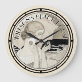Art Deco meisje op het strand Gerda Wegener Grote Klok (Voorkant)