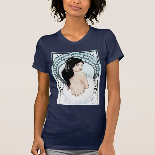 Art Deco-meisje T-shirt (Voorkant)
