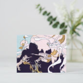 Art Deco Mermaids Briefkaart (Staand voorkant)